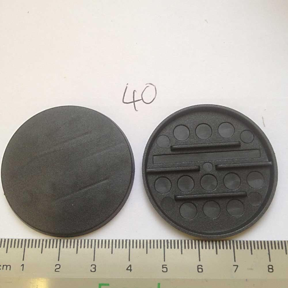 Plastic Bases - x100 40mm Round Multi