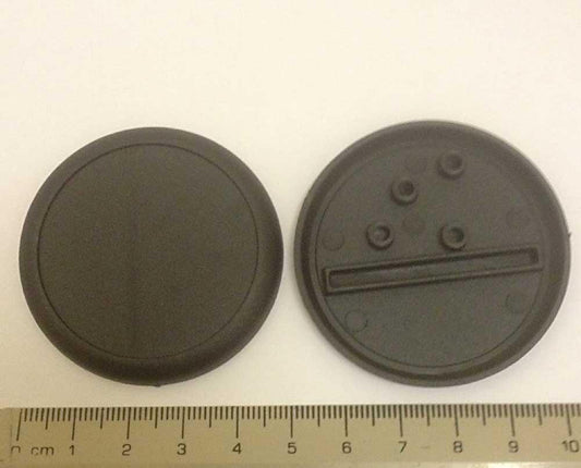 Plastic Bases - x100 50mm Round Lip