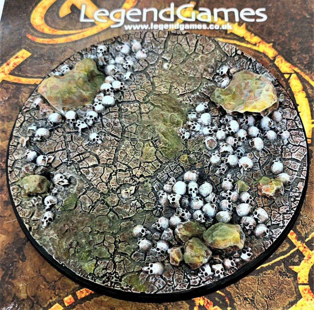 Bases - Skull Cracked Earth - 100mm